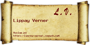 Lippay Verner névjegykártya